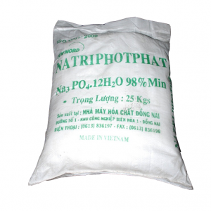 Trisodium phosphate (TSP) Na3PO4.12H2O 98%, Trung Quốc, 25kg/bao